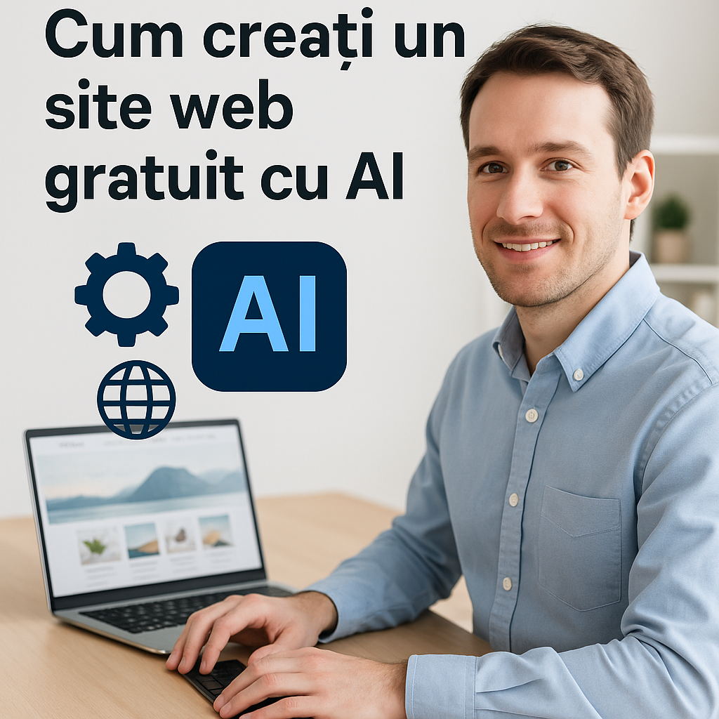 Creare site web gratuit cu AI